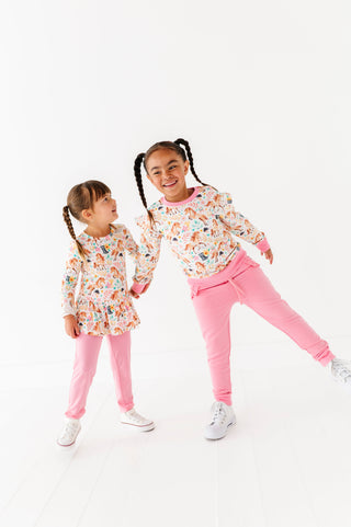 Saddlerose Ruffle Joggers