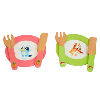 Bluey Wooden Picnic Play Set – 30 Piece Pretend Play Food Toy with Carry Case | Montessori-Inspired Kids Tea Party Set for Imaginative Play (FSC-Certified)