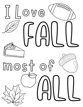 Fall Coloring Sheets