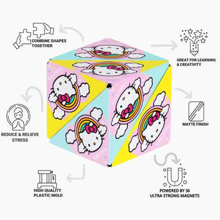 Shashibo® Hello Kitty Magnetic Puzzle Cube – Shape-Shifting STEAM & STEM Sensory Fidget Toy