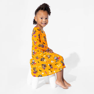 PAW Patrol: Halloween Pups Bamboo Girls' Long Sleeve Dress