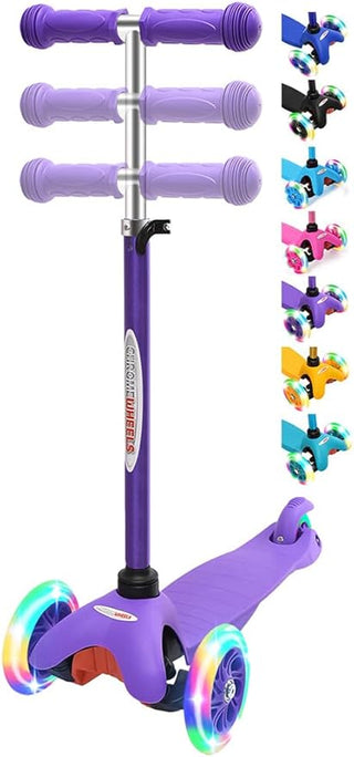 Mega Glidekick Scooter with LED Lights: Purple