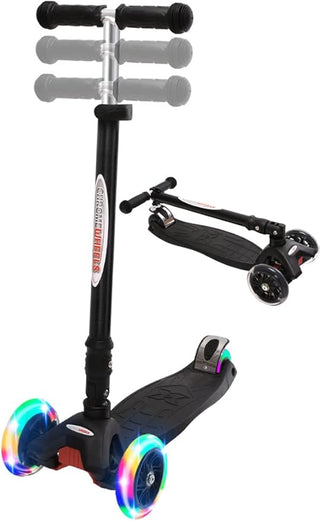 Mega Glidekick Scooter with LED Lights: Black