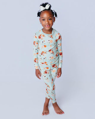 Long Sleeve Pajama Set Aloe Fall Floral