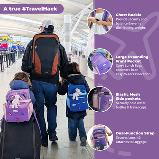 GoBe Customizable Kids Backpack & Lunchbox – Washable Preschool & Toddler Backpack with Lunchbox