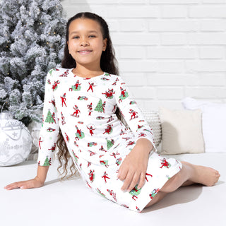 The Elf on the Shelf Bamboo Girls' Long Sleeve Dress