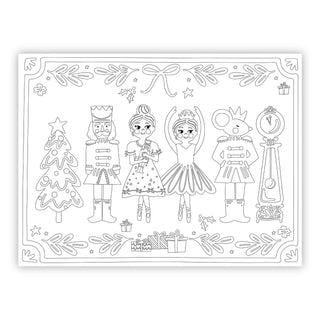 The Nutcracker Coloring Christmas Placemats – 24 Tear-Off Holiday Activity Placemats for Kids