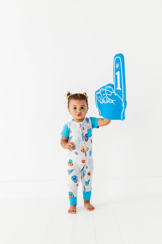 Gridiron Greats Bamboo Zip Romper