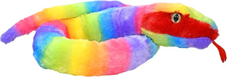 Wild Republic 54-Inch Rainboa Plush Snake – Giant Stuffed Snake Toy for Kids, Animal Lovers & Imaginative Play