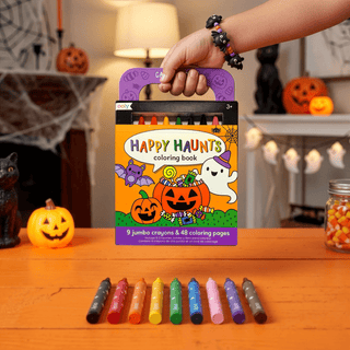 Carry Along! Happy Haunts Travel Coloring Set – Halloween Coloring Kit by OOLY