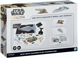 Star Wars Paper Model Kit Boba Fett's Starfighter & Imperial Light Cruiser Set