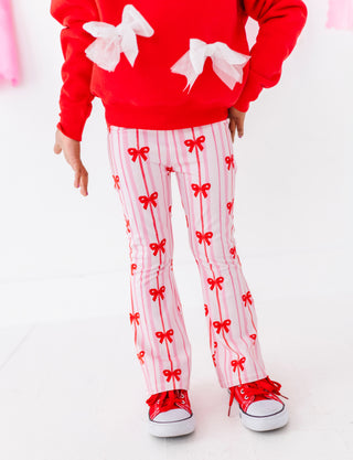 Bamboo/Cotton Pants in Ruby Ribbons