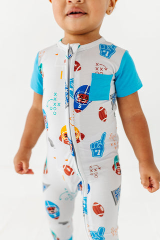 Gridiron Greats Bamboo Zip Romper