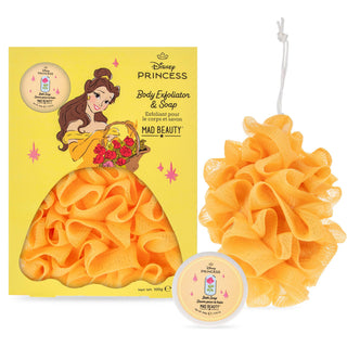 Disney Princess Belle Body Exfoliator & Soap Set – Beauty and the Beast Bath Gift Set