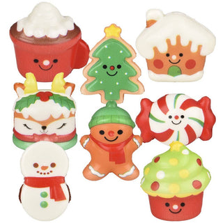 Mystery Christmas Fun Treats Micro Squish – 2" Holiday Squishy