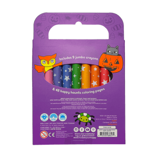 Carry Along! Happy Haunts Travel Coloring Set – Halloween Coloring Kit by OOLY
