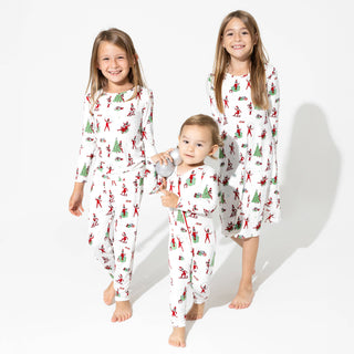 Christmas Pajamas: The Elf on the Shelf Convertible Footie Bamboo Sleepwear