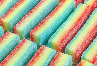 Rainbow Candy Squishy Stress Toy – Soft Slow-Rising Sensory Fidget for Anxiety Relief, Focus & Calm | Realistic Sour Candy Squish Toy