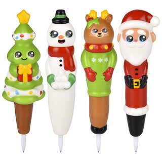 7" Christmas Squish Pen – Holiday Fidget Pen