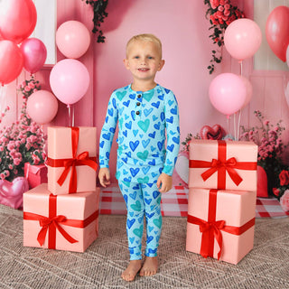 Cruz Two Piece Valentines Day Bamboo Lounge Set