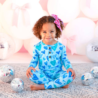 Cruz Two Piece Valentines Day Bamboo Lounge Set