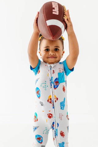 Gridiron Greats Bamboo Zip Romper
