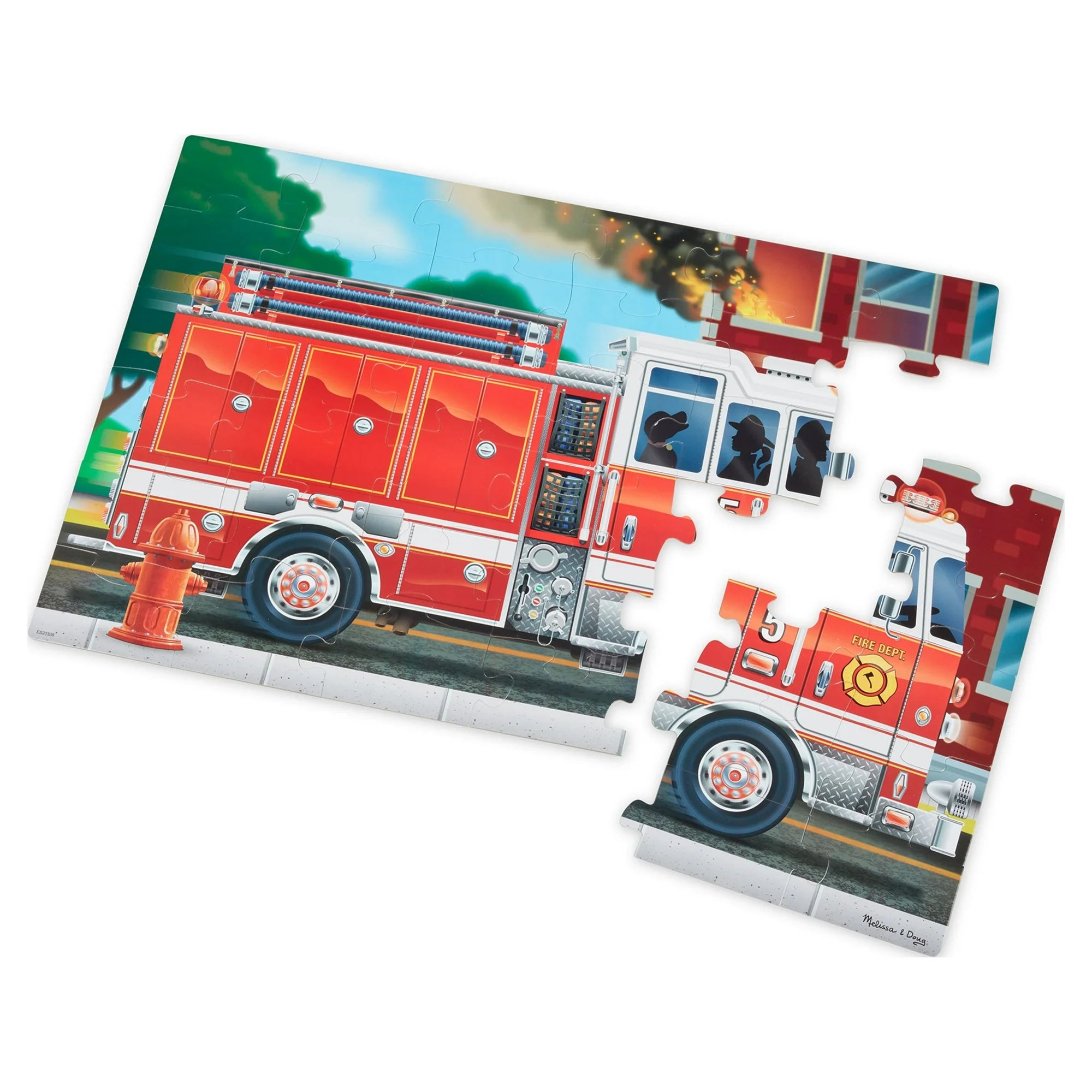 Fire Truck Giant Floor Puzzle 36 Pieces Doodlebug s Children s Boutique