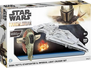 Star Wars Paper Model Kit Boba Fett's Starfighter & Imperial Light Cruiser Set