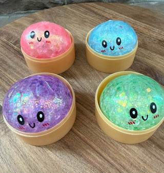 Mini Beaded Dumpling Squishy – Sensory Fidget Toy for Stress Relief, Anxiety & Focus | Soft Bead-Filled Squish Toy for Kids & Tweens