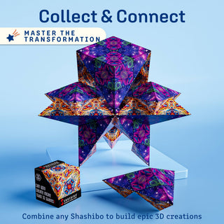 Shashibo® Tie Dye Twist Magnetic Puzzle Cube – NEW Shape-Shifting STEM & STEAM Sensory Fidget Toy