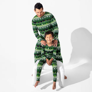 Minecraft Creeper Holiday Bamboo Men's Pajama Set