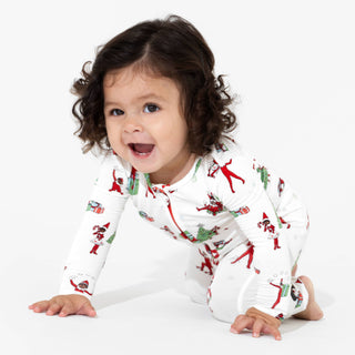 Christmas Pajamas: The Elf on the Shelf Convertible Footie Bamboo Sleepwear