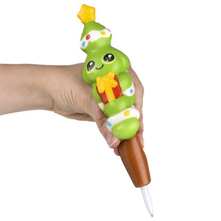 7" Christmas Squish Pen – Holiday Fidget Pen