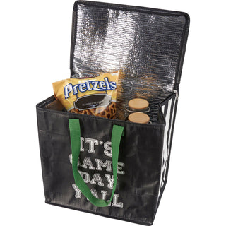 It's Game Day Y'All Insulated Tote Bag – Tailgating Cooler Tote for Sports Games, Picnics & Travel