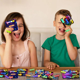 Kids' Valentine Cards & Glow Stick Rings - Set of 36
