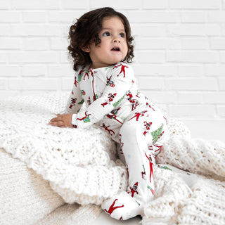 Christmas Pajamas: The Elf on the Shelf Convertible Footie Bamboo Sleepwear