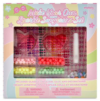Make Your Own Sparkle Sunglasses Kit – DIY Kids Craft Set with Heart-Shaped Frames