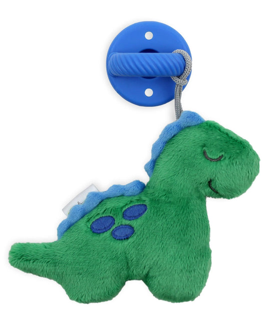Itzy Ritzy Sweetie Pal™ - Pacifier & Stuffed Animal: James the Dino