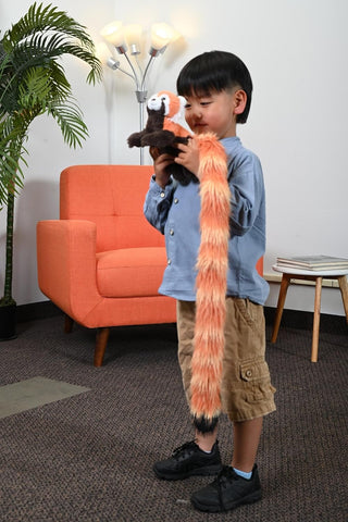 Wild Republic Tailkins Red Panda – 40" Wearable Plush Red Panda with Long Tail, Shoulder Scarf & Stuffed Animal