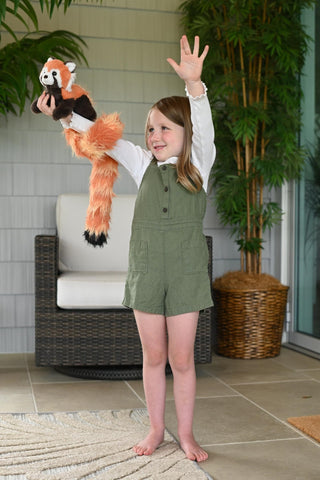 Wild Republic Tailkins Red Panda – 40" Wearable Plush Red Panda with Long Tail, Shoulder Scarf & Stuffed Animal
