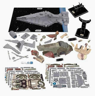 Star Wars Paper Model Kit Boba Fett's Starfighter & Imperial Light Cruiser Set