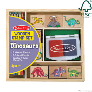 Wooden Stamp Set - Dinosaurs