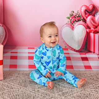 Cruz One Piece Valentines Day Bamboo Convertible Lounge Set with 2 Way Zipper