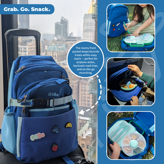 GoBe Customizable Kids Backpack & Lunchbox – Washable Preschool & Toddler Backpack with Lunchbox
