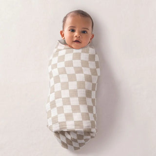 Breastfeeding Boss™ A Multitasking Must-Have for Nursing, Swaddling & More in Taupe Checkerboard