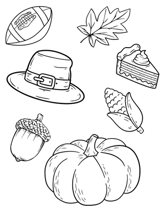 Thanksgiving Coloring Pages
