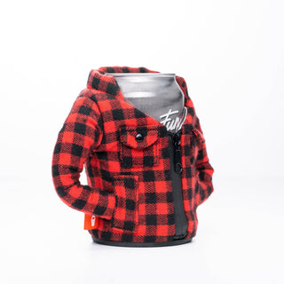 Insulated 12 oz Can Cooler - The Lumberjack - Puffin Red