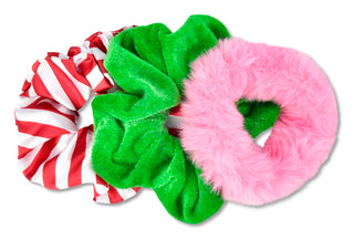 Merry Ornament Scrunchies - Set of 3