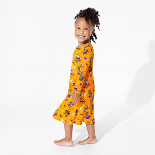 PAW Patrol: Halloween Pups Bamboo Girls' Long Sleeve Dress