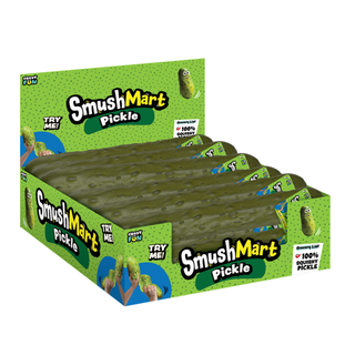 RMS SmushMart™ Giant Pickle Squishy 15" – Jumbo Stretchy Sensory Fidget & Funny Stress Relief Toy